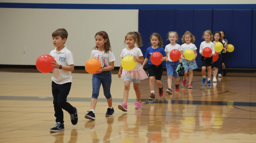 Las Carreras de Globos son un juego de equipo donde los jugadores deben trasladar un globo a lo largo de una determinada distancia