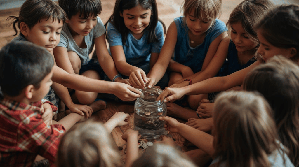 El vaso de la paciencia es un juego de destreza y concentración donde los jugadores deben colocar monedas en un vaso lleno de agua sin hacerlo rebosar.