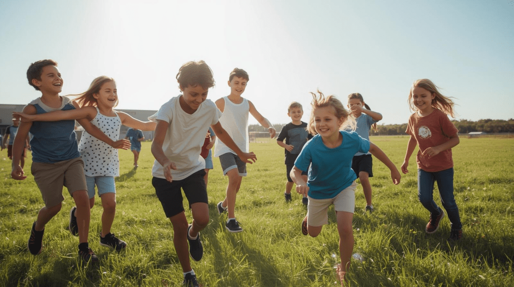 Policías y Contrabandistas es un juego donde los policías tratan de evitar que los contrabandistas lleguen al fondo del campo