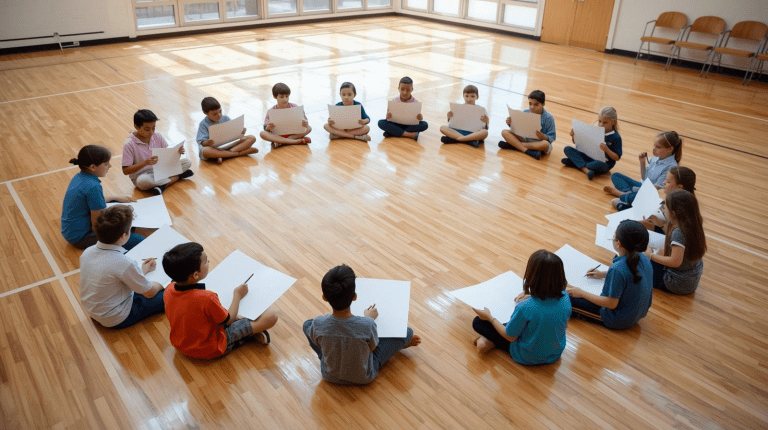 En este juego, todos los participantes escriben sus nombres y tres cosas verdaderas y una falsa acerca de sí mismos en una hoja grande de papel.