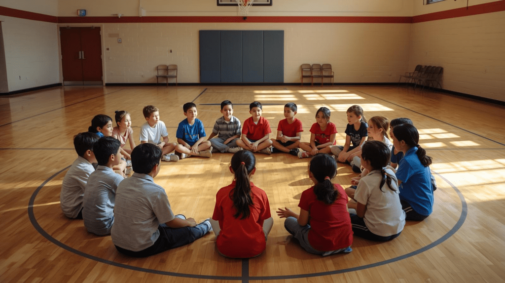 ¿Te Gustan Tus Vecinos? (1) es un juego social en círculo donde los jugadores deben interactuar y cambiar de lugar según ciertas respuestas.